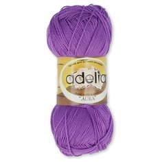 Пряжа Adelia "AURA" 100% акрил №069 сиреневый - 10 мотков по 50 г