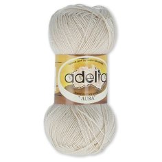 Пряжа Adelia "AURA" 100% акрил №018 бежевый - 10 мотков по 50 г