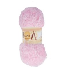 Пряжа Visantia "KUZU" 70% полиэстер, 30% нейлон №02 св.розовый - 5 мотков по 100 гр