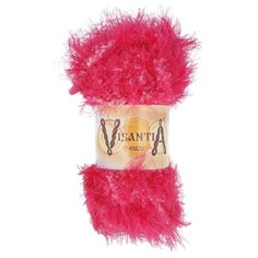 Пряжа Visantia "KUZU" 70% полиэстер, 30% нейлон №05 яр.розовый - 5 мотков по 100 гр