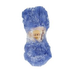 Пряжа Visantia "KUZU" 70% полиэстер, 30% нейлон №04 синий - 5 мотков по 100 гр