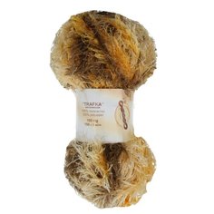 Пряжа Visantia "TRAFKA" меланжевая 100% полиэстер №7137 св.бежевый-бежевый-песочный - 5 мотков по 100 гр