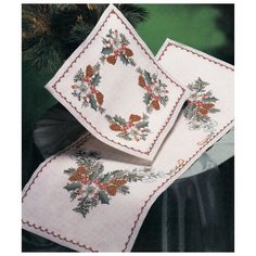 Набор для вышивания салфетки Рождественские узоры Oehlenschlager