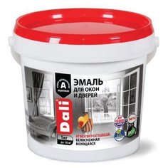 ЭМАЛЬ АКРИЛОВАЯ В/Д "DALI" ДЛЯ ОКОН И ДВЕРЕЙ 1 КГ (6) "РОГНЕДА"