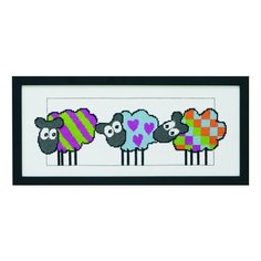 Набор для вышивания Овечки 36 х 15 см 92-3388 Permin