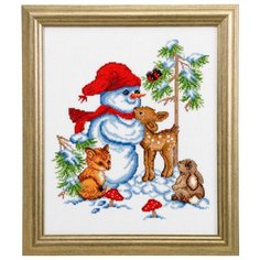 Набор для вышивания Снеговик 26 х 31 см 92-7217 Permin