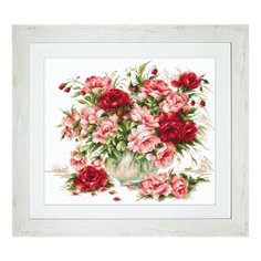 Набор для вышивания Пионы, Luca-S 25 х 23,5 cм BL22888