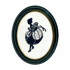 Набор для вышивания Дама (силуэт), лён 26 ct 15 х 20 см 12-493 EVA Rosenstand