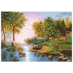 Набор для вышивания,Летний пейзаж, Luca-S 45 x 31см B431