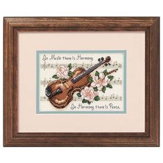 "DIMENSIONS" набор для вышивания 16656 "Гармония музыки" 13 x 18 см