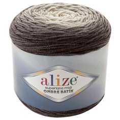 Пряжа для вязания Ализе Superlana Midi Ombre Batik (25% шерсть, 75% акрил) 2х300г/510м цв.7290 Alize