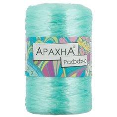 Пряжа Arachna "Raffia" 100% полипропилен 5 штук по 50 г ± 10 г, длина 200 м ± 12 м №49 мята
