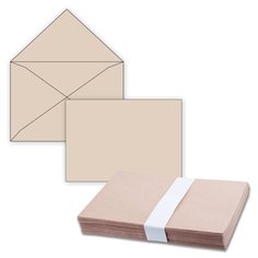 Конверты С4 (229х324 мм) КРАФТ, без клея, 90 г/м2, КОМПЛЕКТ 500 шт., треугольный клапан Ряжская печатная фабрика
