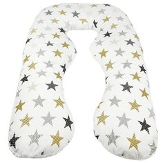 Подушка для беременных АНАТОМИЧЕСКАЯ AmaroBaby 340х72 (Звезды пэчворк)