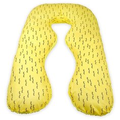 Подушка для беременных АНАТОМИЧЕСКАЯ AmaroBaby 340х72 (Реснички желтый)