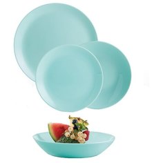 P2947 Luminarc Столовый набор 19 предметов ДИВАЛИ ЛАЙТ ТЮРКУАЗ
