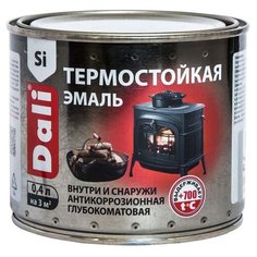 ЭМАЛЬ ТЕРМОСТОЙКАЯ "DALI" ЧЕРНАЯ 0,4 Л (6) "РОГНЕДА"