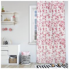 Комплект штор Волшебная ночь Hello Kitty, 150*270 см, 2 штуки, розовый, вуаль