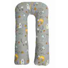 Наволочка к подушке для беременных AmaroBaby U-образная 340х35 (Золотой котик)