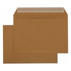 Конверты С4 (229х324 мм) КРАФТ, отрывная лента, 90 г/м2, КОМПЛЕКТ 250 шт., 112175, 122135 Курт