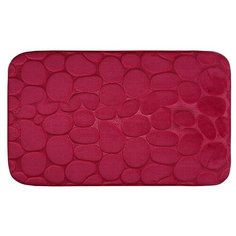 Коврик для ванной комнаты и туалета Камни коралл 45х75 Аквалиния