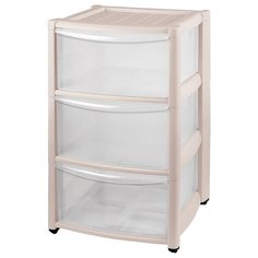 Комод Бытпласт Амадео 3 ящика (4312428) , размер: 39х37 см , цвет: бежевый