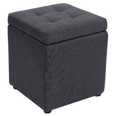 Пуф Шарм-Дизайн Евро с ящиком серый