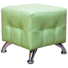 Пуф Шарм-Дизайн Квадро мини Хром салатовый