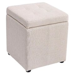 Пуф Шарм-Дизайн Евро с ящиком бежевый