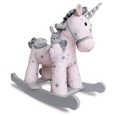Качалка Little Bird Told Me Единорог Селеста розовый/серый
