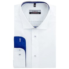 Рубашка мужская длинный рукав GREG 100/139/WH/Z/3p_GB Рост 174-184 Размер 45