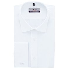 Рубашка мужская длинный рукав GREG 100/349/WHITE_GB Рост 164-172 Размер 43