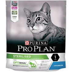 Сухой корм для стерилизованных кошек Pro Plan Sterilised OPTIRenal, с кроликом 400 г