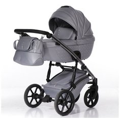 Универсальная коляска Pituso Cristal (2 в 1), Серый/Silver, цвет шасси: серебристый