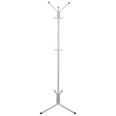 Напольная вешалка ЗМИ Луч 3 белое серебро