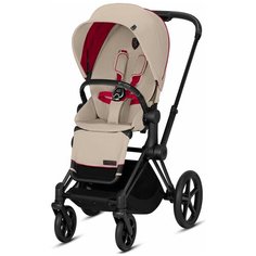 Прогулочная коляска Cybex Priam III Ferrari, silver grey/matte black, цвет шасси: черный