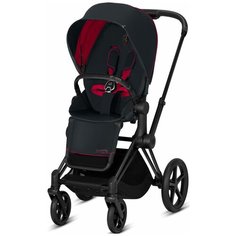 Прогулочная коляска Cybex Priam III Ferrari, victory black/matte black, цвет шасси: черный