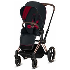 Прогулочная коляска Cybex Priam III Ferrari, victory black/rose gold, цвет шасси: золотистый