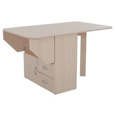 Стол кухонный MEBELSON KM-0003, раскладной, ДхШ: 38.2 х 80.2 см, длина в разложенном виде: 130.2 см, дуб млечный