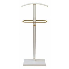 Напольная вешалка Мебелик Васко В 70 белый ясень/золото