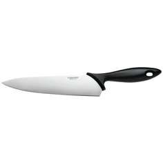 Шеф-нож FISKARS Essential, лезвие 21 см, серебристый/черный