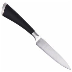 Нож для овощей Satoshi Kitchenware Акита, лезвие 8 см, черный