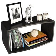 Книжная полка MfMaster Вэйв-7 65х33х36 см, венге МФ Мастер