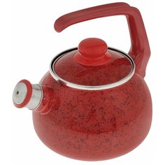METROT Чайник со свистком Рубин 2,5 л, красный