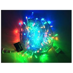 Гирлянда Rich LED Нить RL-S10CF-24V-T, 1000 см, 100 ламп, разноцветные диоды/прозрачный провод