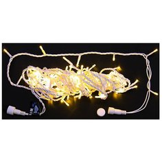 Гирлянда Rich LED Нить RL-S10CF-220V-W, 1000 см, 100 ламп, теплый белый/белый провод