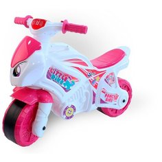 Каталка-толокар ТехноК Мотоцикл (6368) белый/розовый