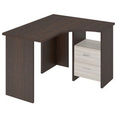 Письменный стол угловой Мэрдэс Домино Lite СКЛ-Угл, ШхГ: 100х120 см, угол: справа, цвет: венге/карамель Merdes