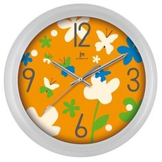 Часы настенные кварцевые Lowell 00960O оранжевый