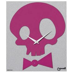 Часы настенные кварцевые Lowell 05851G/N серый/розовый